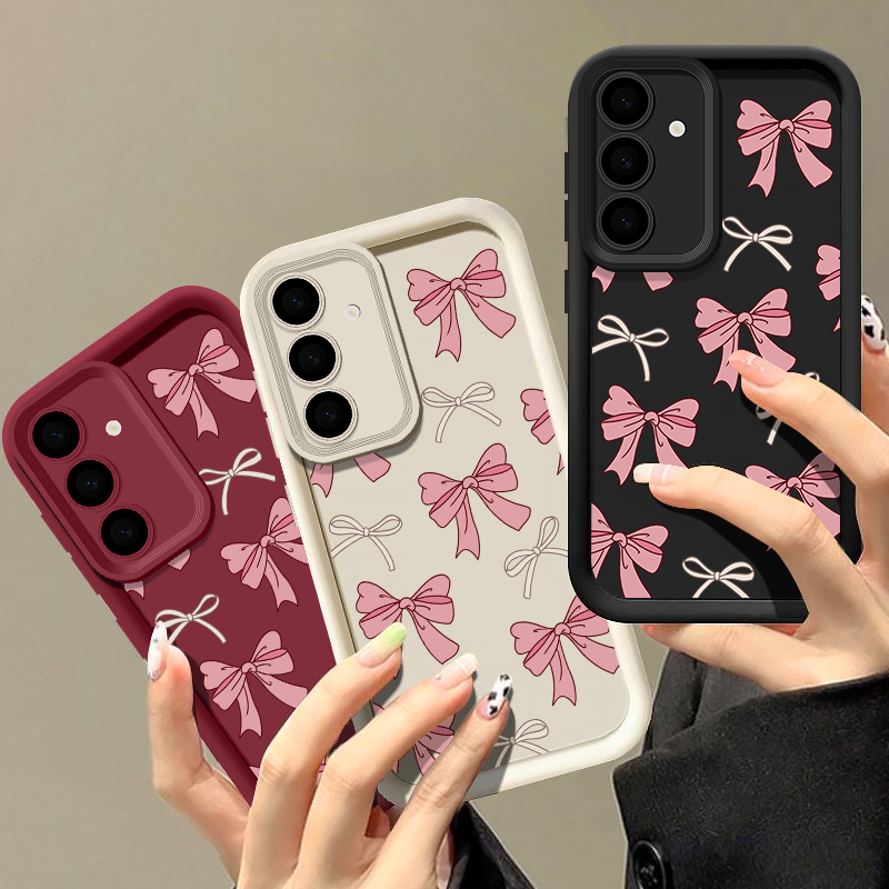 Phone Cases Galaxy S25 - Bow Tie Silicone Case For Samsung