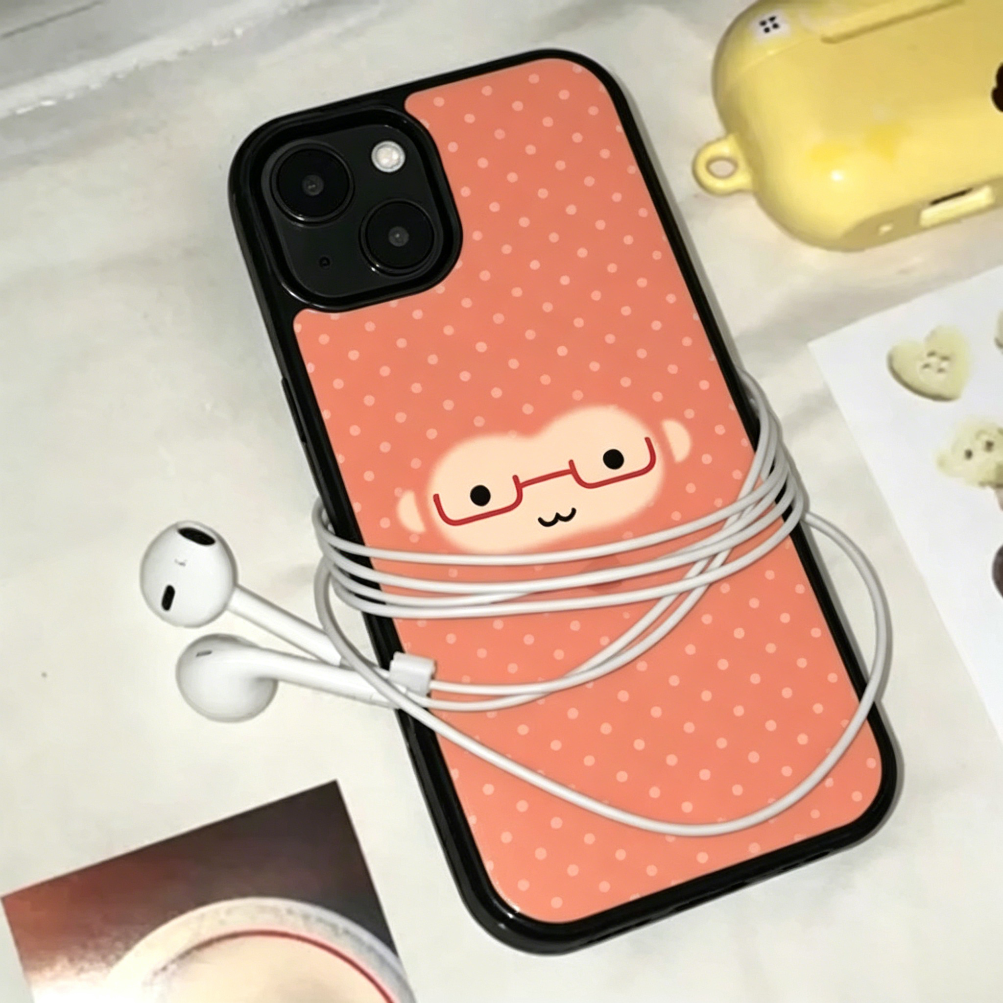 Phone Cases Xr Cute - Korean Ins Cute Orange Polka Dots