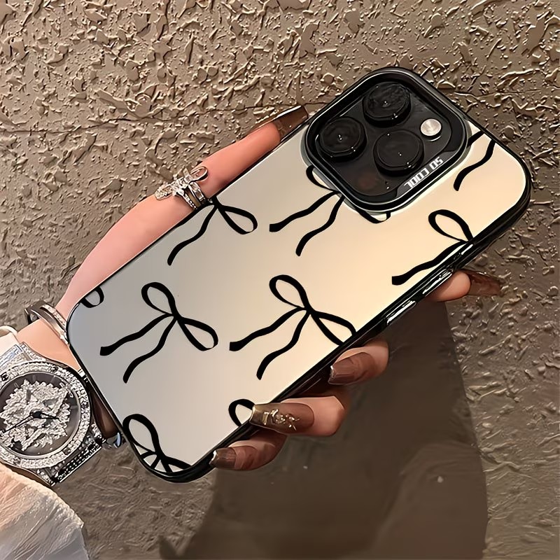 Phone Cases Xr - Black Bow Print Phone Case For