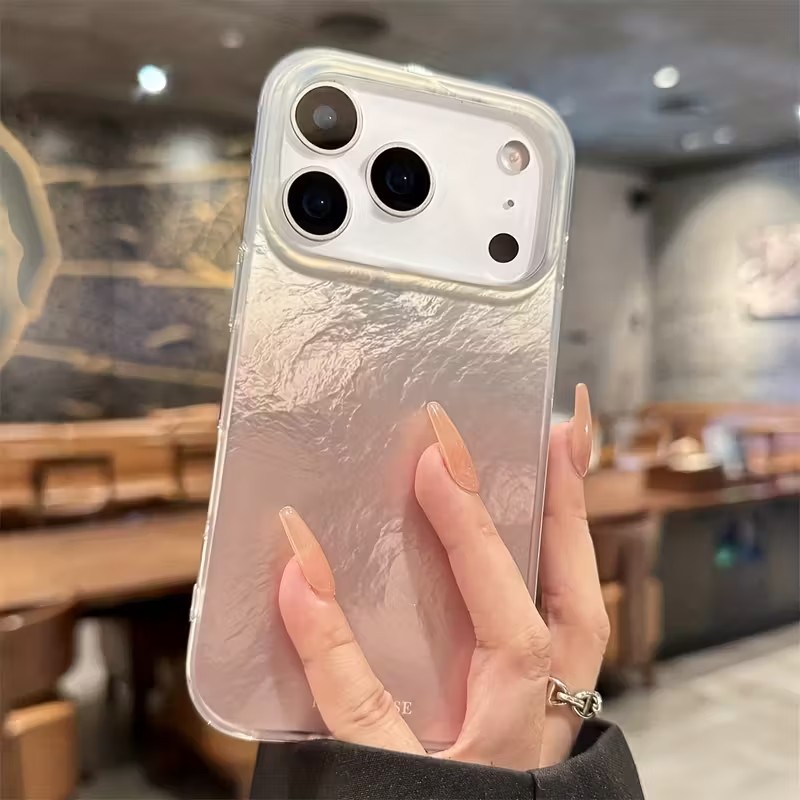 Gradient Color Case - INS Korean style Pink Gradient Vortex