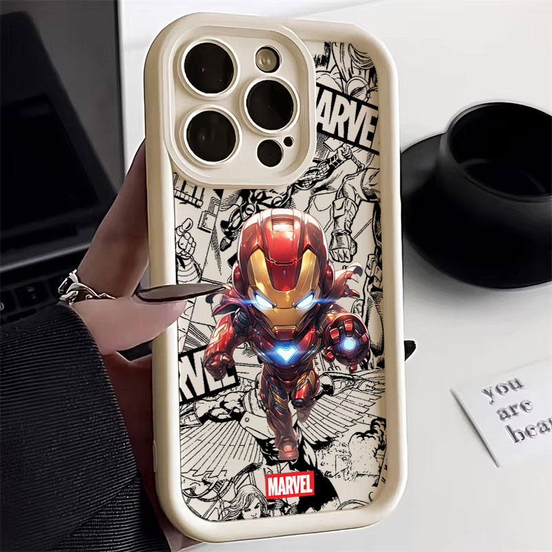 Phone Cases Cool - COOL Cute Marvel Ironman Spiderman Silicon