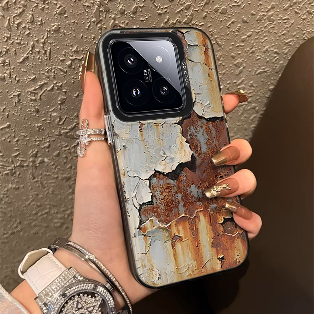 Phone Cases Xiaomi 15 - Cracked Paint Rust Texture Phone Case
