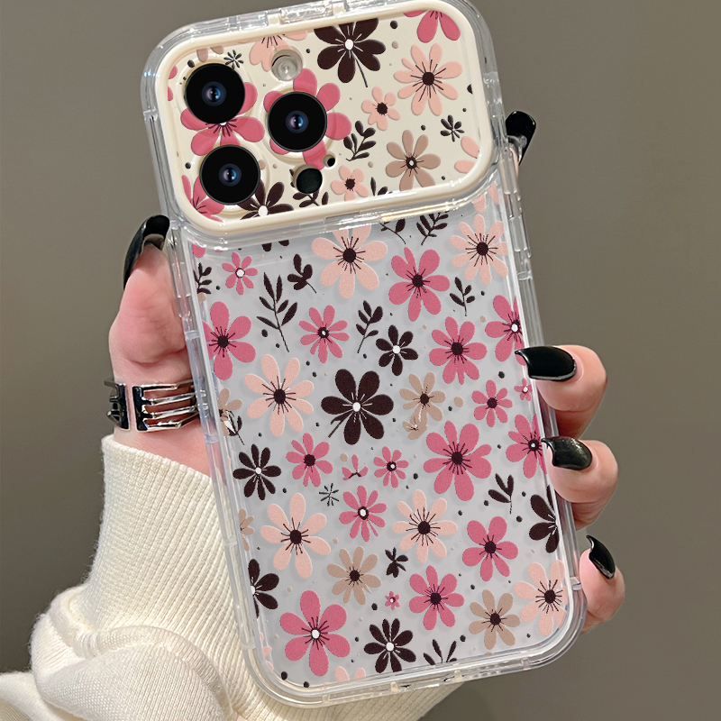 Phone Cases Pink - Cottagecore Pastel Pink Brown Ditsy Tiny
