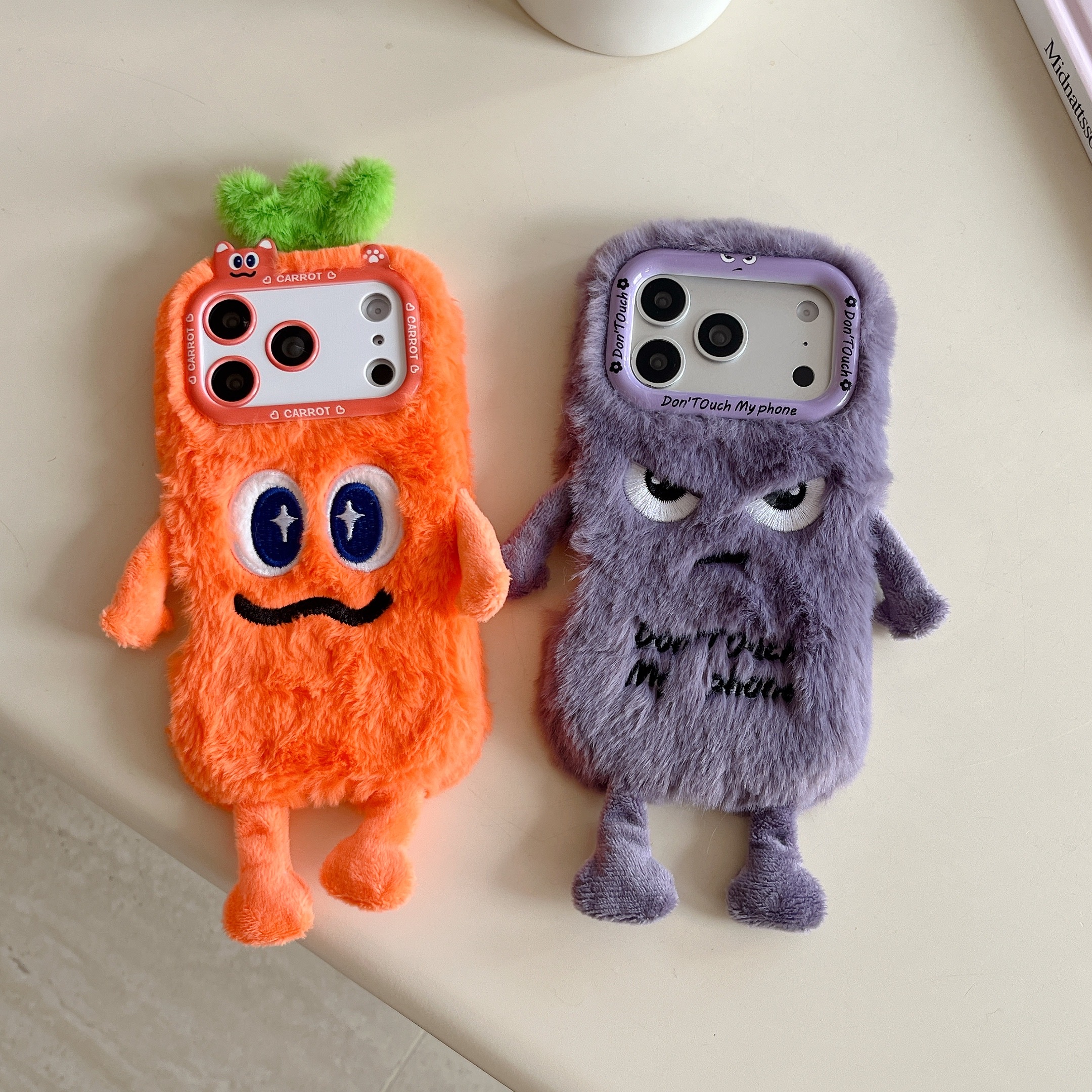 Phone Cases For Iphone 13 - Cute Plush Phone Case with Quirky