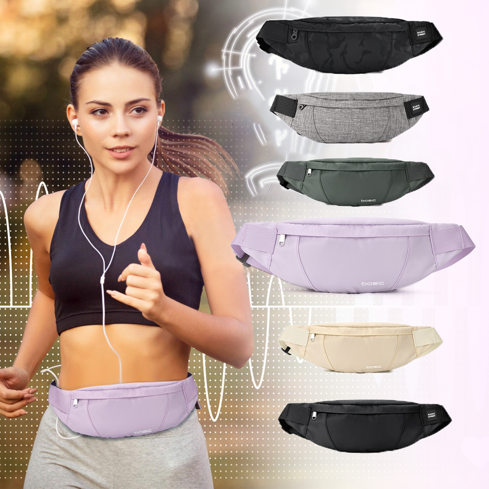 Phone Cases Men - Fashion Running Waist Bag Waterproof Sports