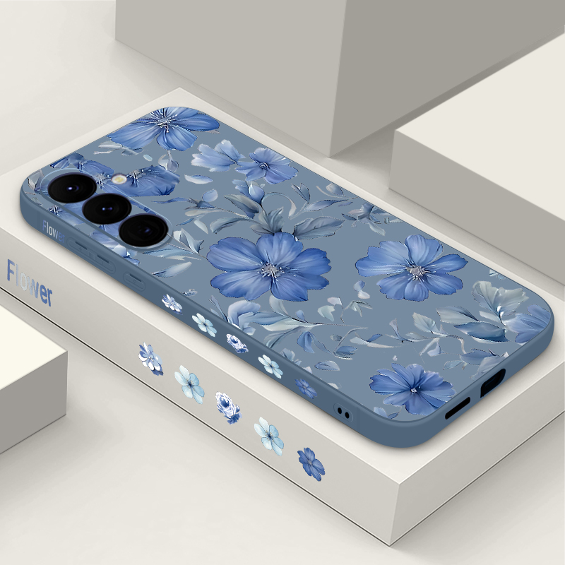Phone Cases Galaxy S25 - Flowers Plant Pattern Phone Case For