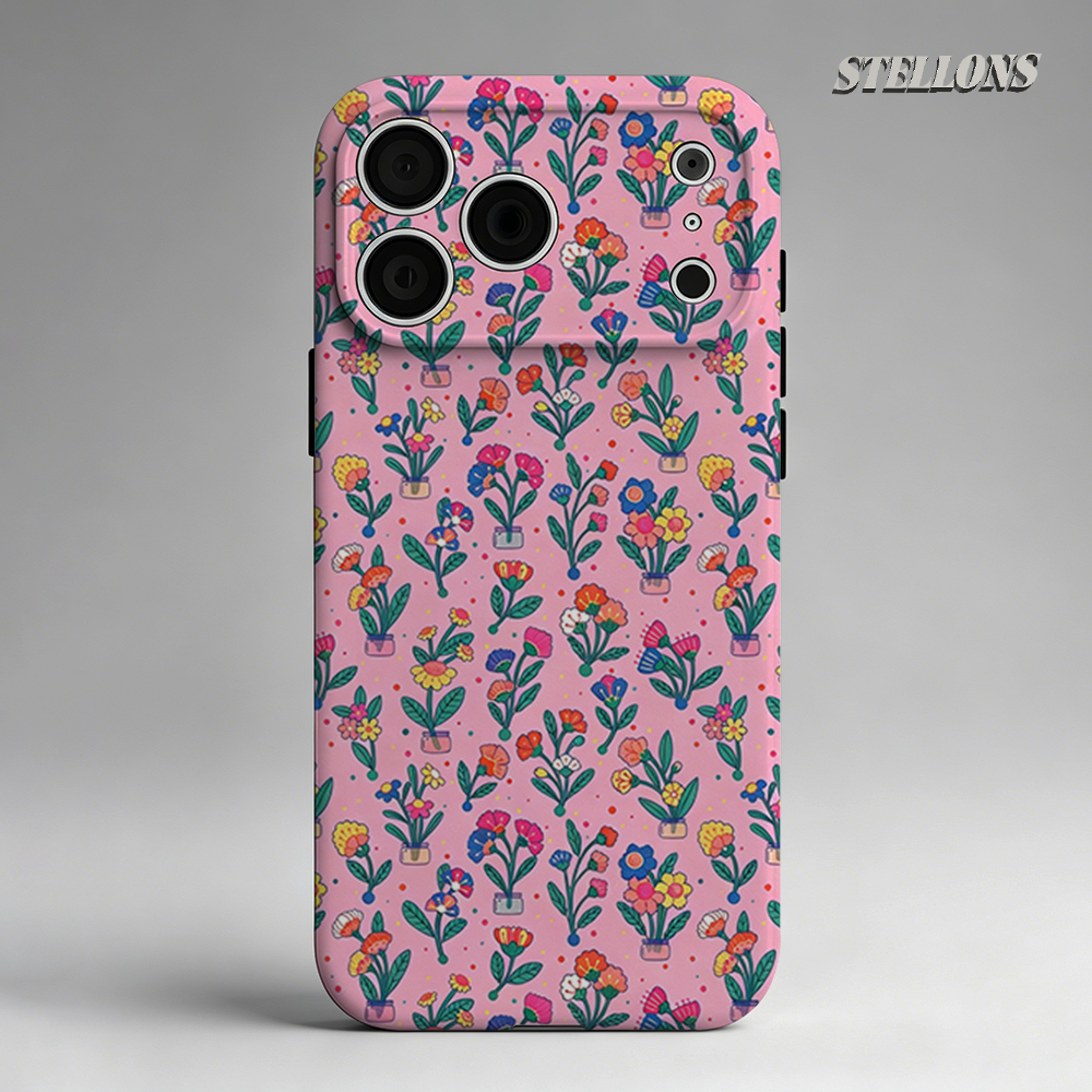 Phone Cases Magnetic - Colorful Floral Vase Phone Case For