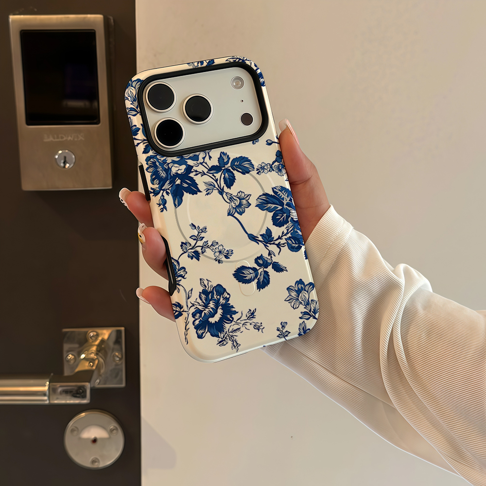 Vintage Blue Rose Phone Case F - Phone Cases Magnetic บทวิจารณ์และราคา