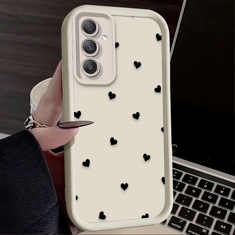 Black Love Heart Bowknot Case  - Phone Cases Android บทวิจารณ์และราคา