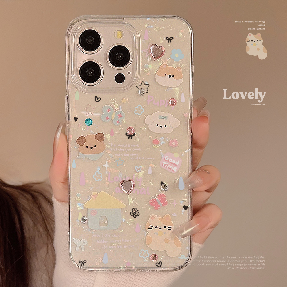 Cute Cartoon Puppy Shell Patte - Phone Cases Xr Cute บทวิจารณ์และราคา