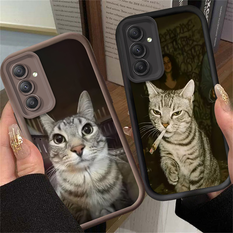 Trendy Cat Smoking Phone Case  - Phone Cases Trendy บทวิจารณ์และราคา