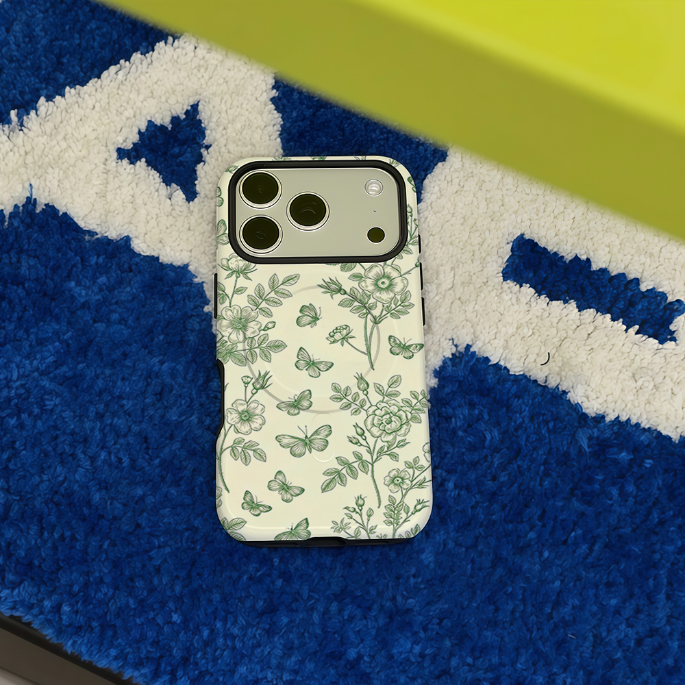 Green Floral Butterfly Sketch  - Phone Cases Magnetic บทวิจารณ์และราคา