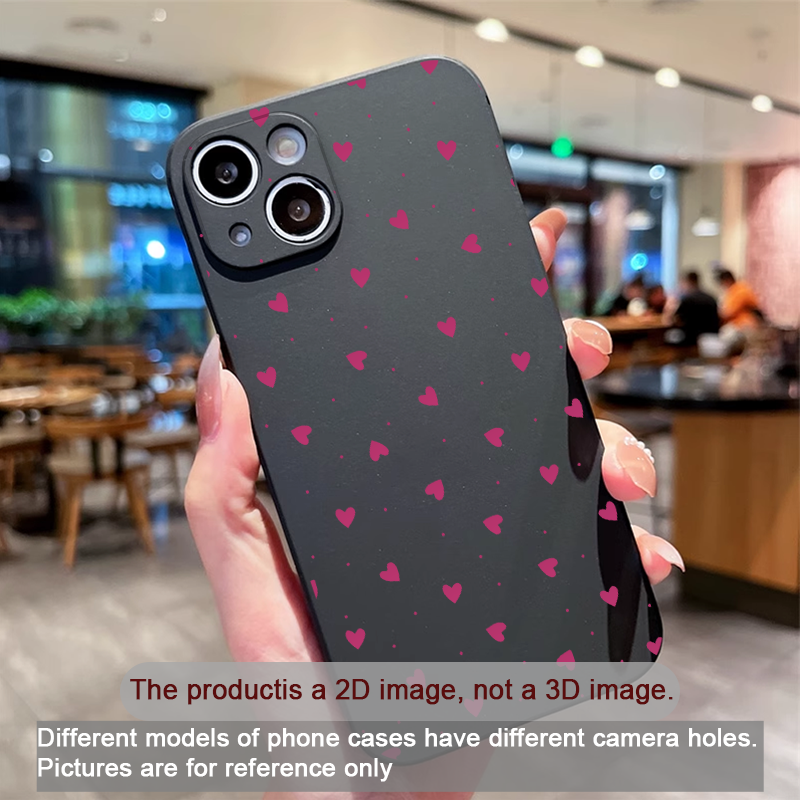 Simple Cute Pink Red Love Hear - Phone Cases Pink บทวิจารณ์และราคา