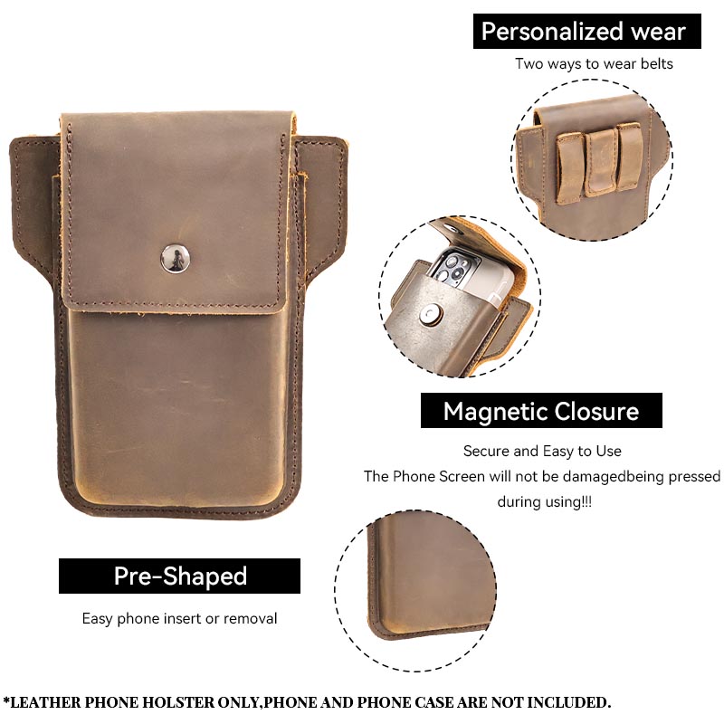 RIYAO Retro Men's Waist Packs  - Phone Cases Men บทวิจารณ์และราคา