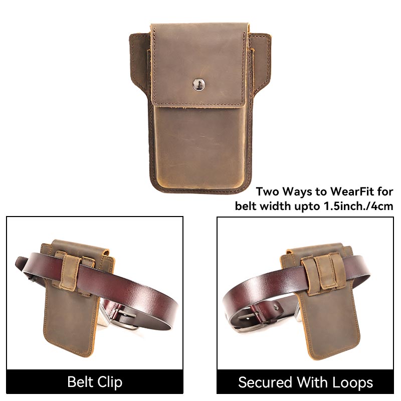 RIYAO Retro Men's Waist Packs  - Phone Cases Men บทวิจารณ์และราคา