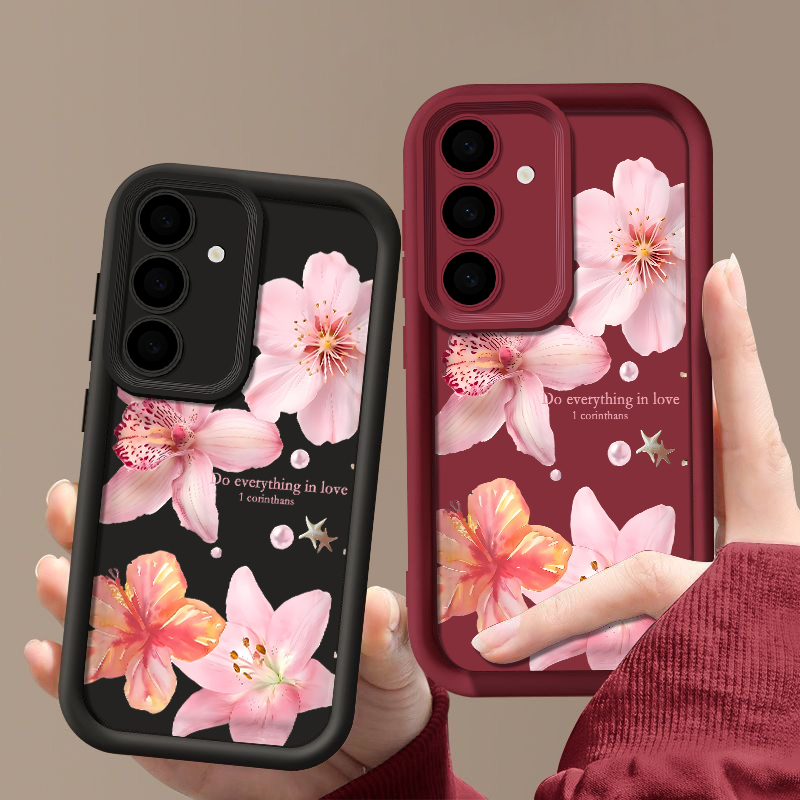 Pink Flowers Phone Case For Sa - Phone Cases Pink บทวิจารณ์และราคา