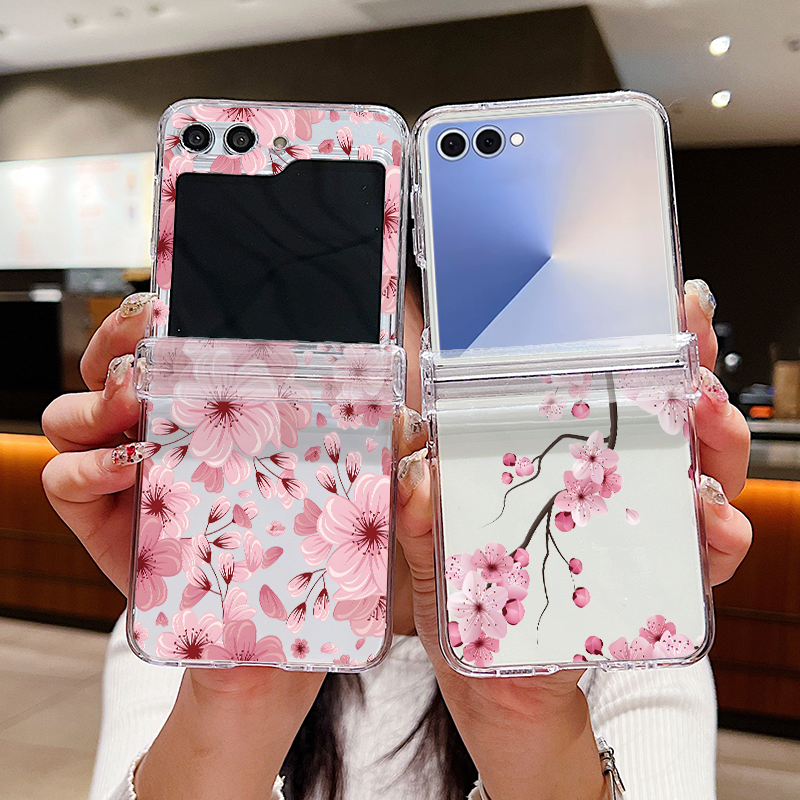 Pink Flower Printed Phone Case - Phone Cases Pink บทวิจารณ์และราคา
