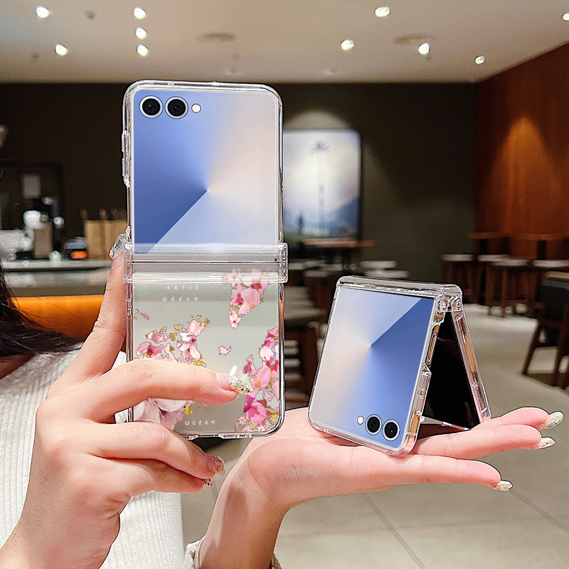 Pink Flower Printed Phone Case - Phone Cases Pink บทวิจารณ์และราคา