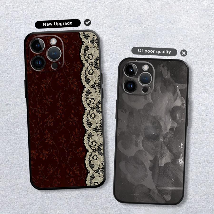 Black And Red Sexy Lace Phone  - Phone Cases Xr บทวิจารณ์และราคา