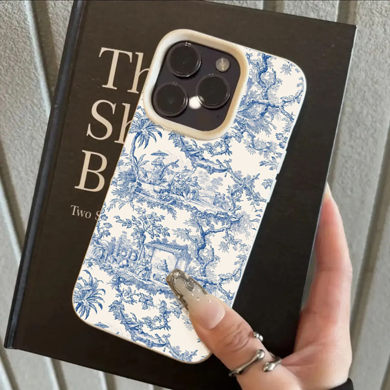 Fashion Blue White Porcelain P - Phone Cases Trendy บทวิจารณ์และราคา
