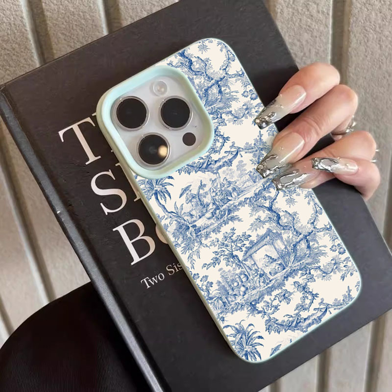 Fashion Blue White Porcelain P - Phone Cases Trendy บทวิจารณ์และราคา