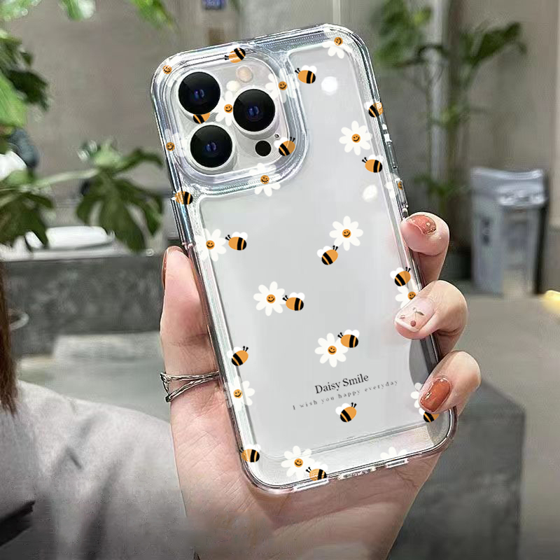 Trendy Daisy Bee Floral Clear  - Phone Cases Trendy บทวิจารณ์และราคา
