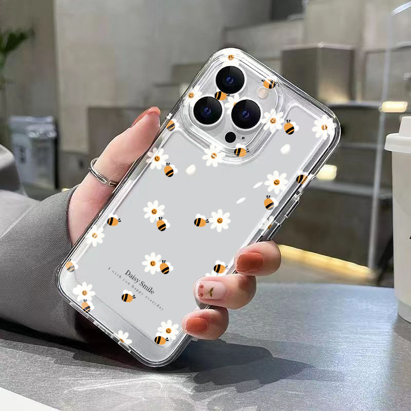 Trendy Daisy Bee Floral Clear  - Phone Cases Trendy บทวิจารณ์และราคา