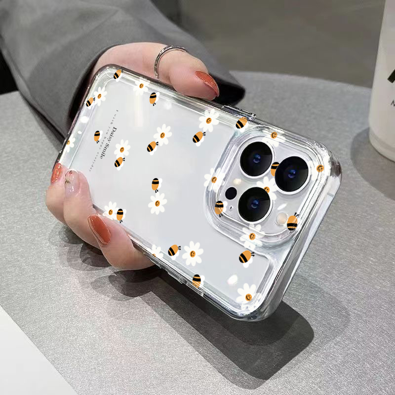 Trendy Daisy Bee Floral Clear  - Phone Cases Trendy บทวิจารณ์และราคา