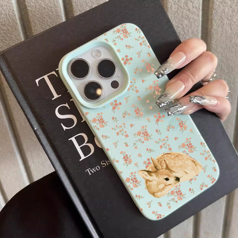 Cute Deer Full Floral Pattern  - Phone Cases Xr Cute บทวิจารณ์และราคา