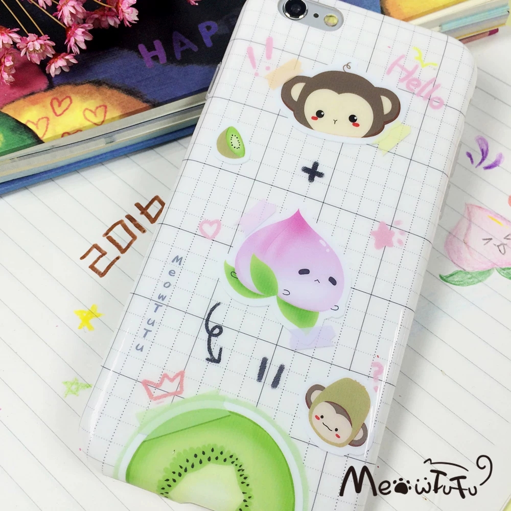 Cute Monkey Peach Kiwi Kawaii  - Phone Cases Xr Cute บทวิจารณ์และราคา