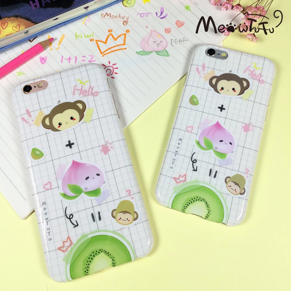 Cute Monkey Peach Kiwi Kawaii  - Phone Cases Xr Cute บทวิจารณ์และราคา