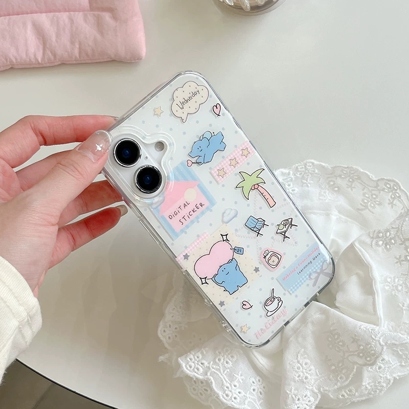 Cute Cartoon Elephant Grabbing - Phone Cases Xr Cute บทวิจารณ์และราคา