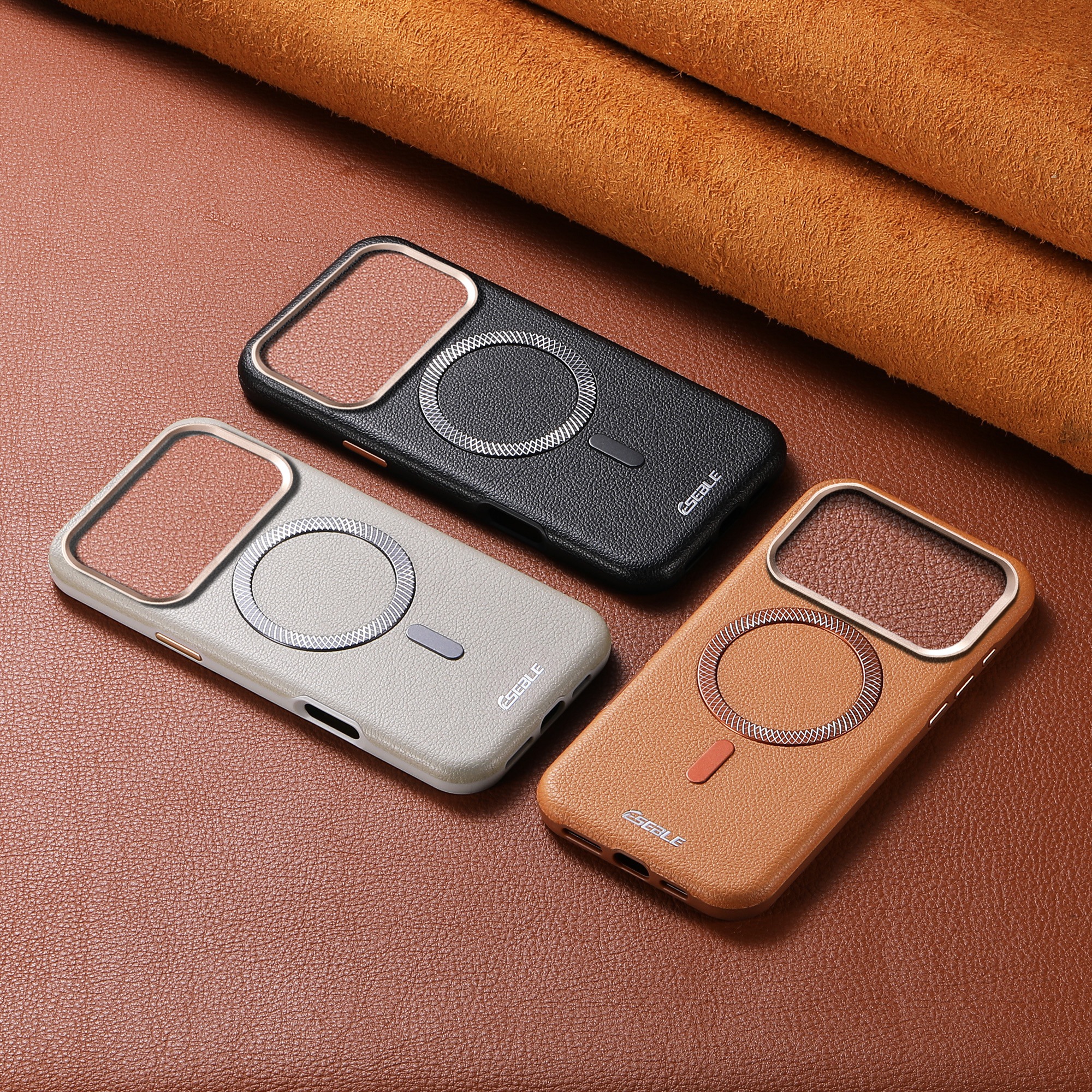Luxury Faux Leather Phone Case - Matte Frosted Case บทวิจารณ์และราคา