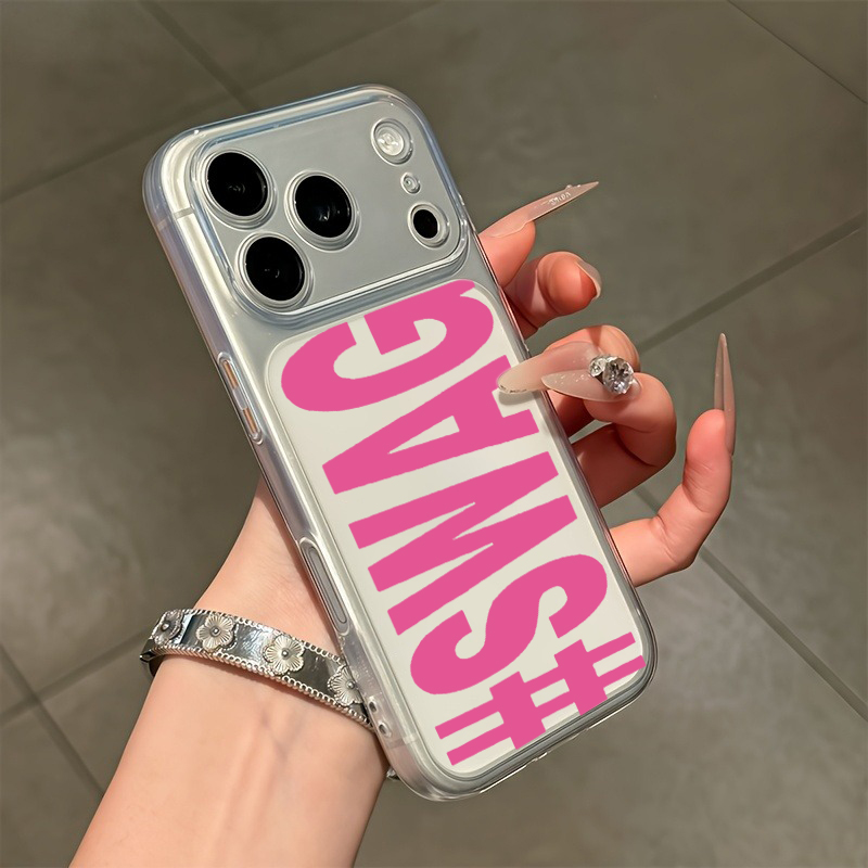 Hot Pink Black SWAG Letter Cle - Phone Cases Pink บทวิจารณ์และราคา