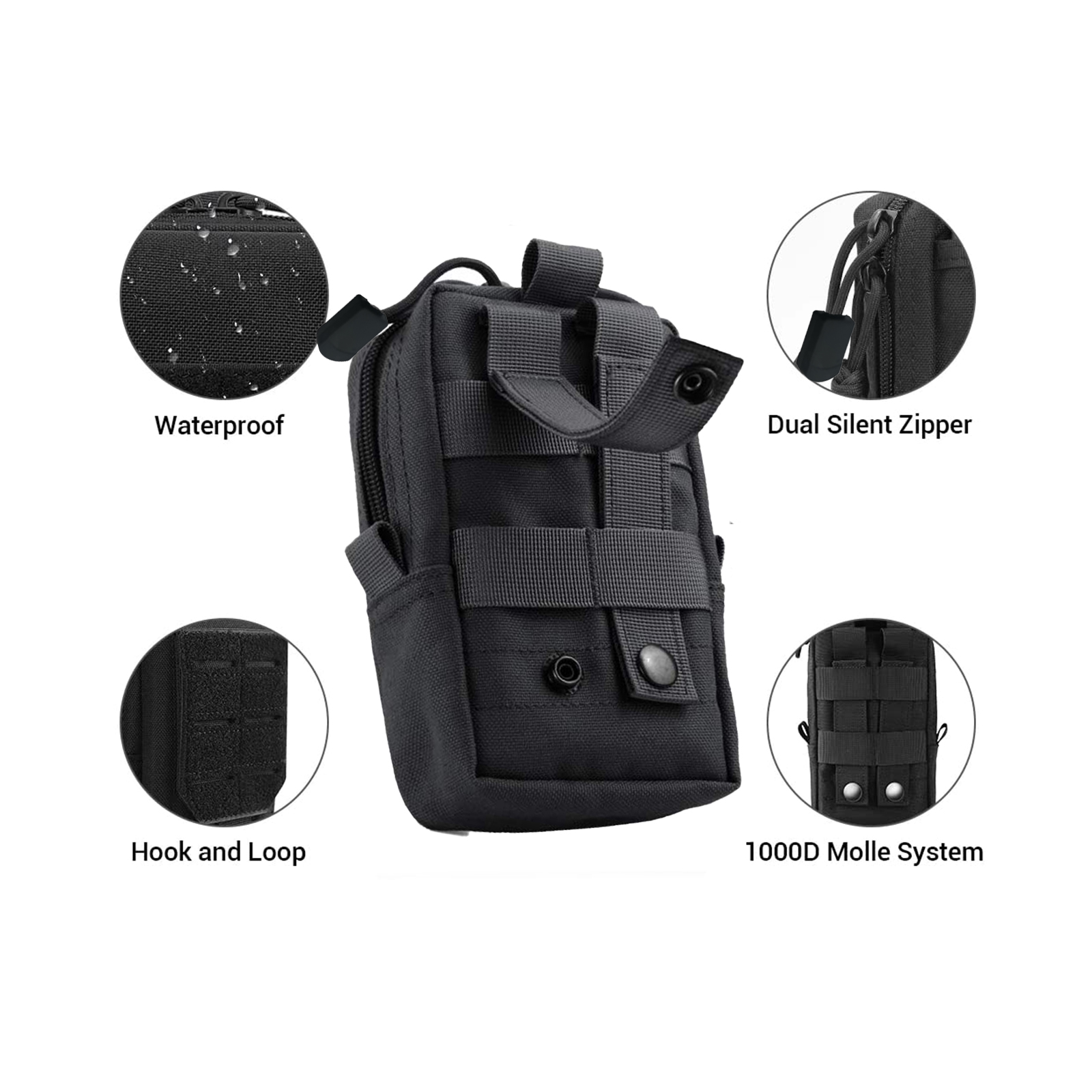 Tactical Molle Pouch Waist Bag - Phone Cases Men บทวิจารณ์และราคา