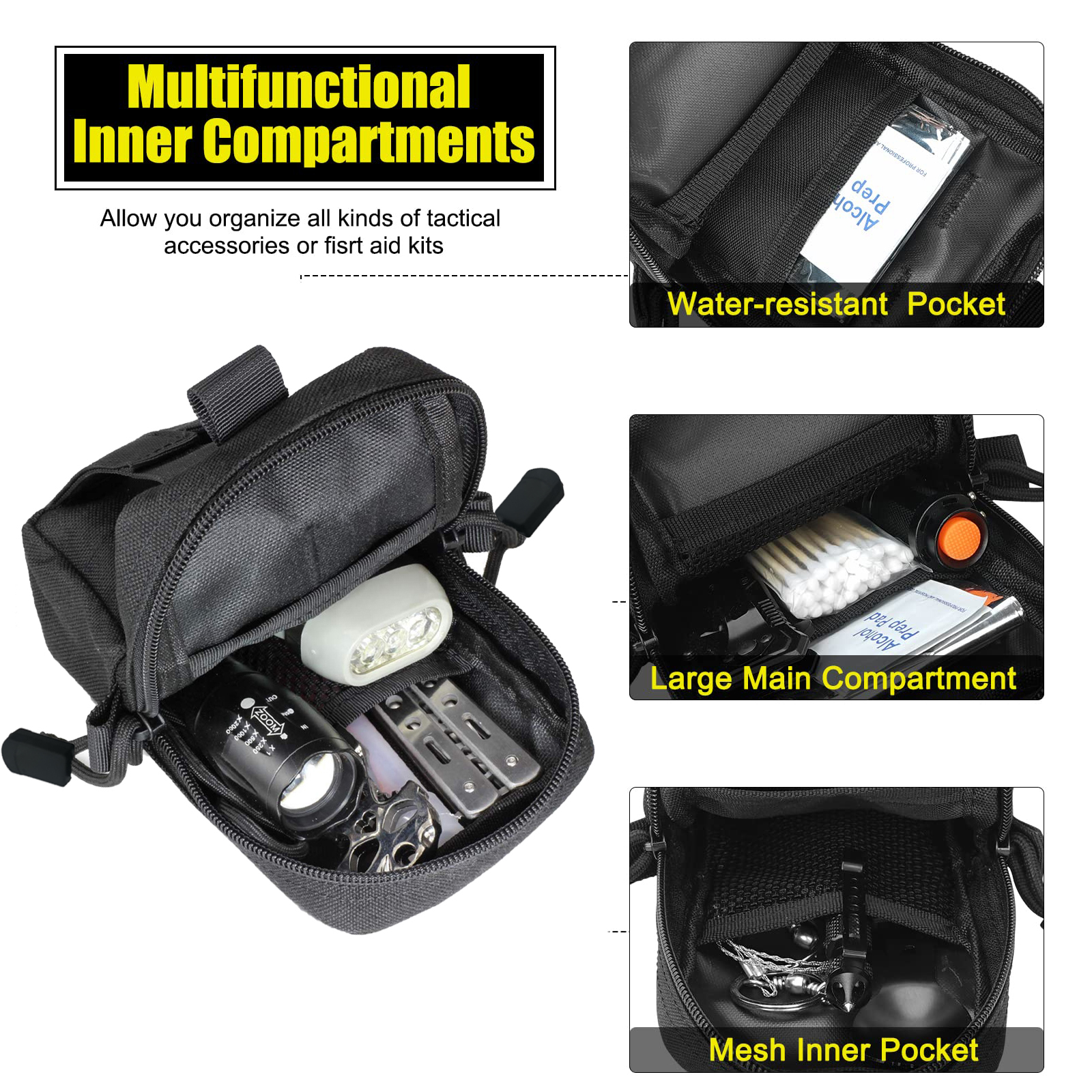 Tactical Molle Pouch Waist Bag - Phone Cases Men บทวิจารณ์และราคา