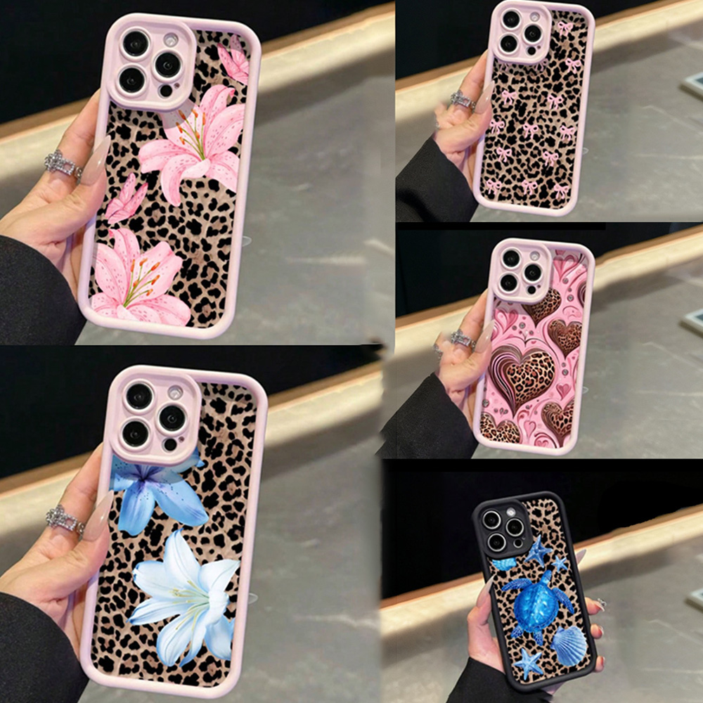 Pink Bow Lily Flower Leopard P - Phone Cases Pink บทวิจารณ์และราคา