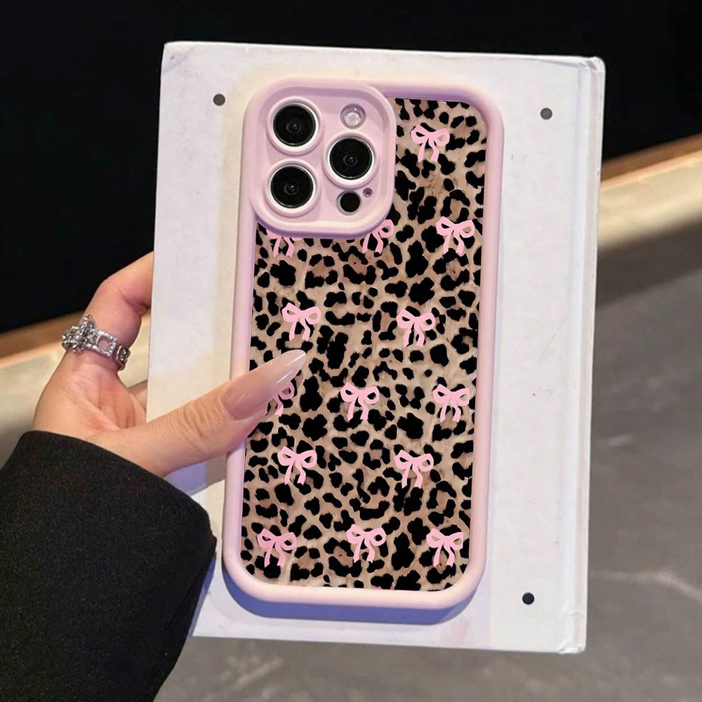 Pink Bow Lily Flower Leopard P - Phone Cases Pink บทวิจารณ์และราคา