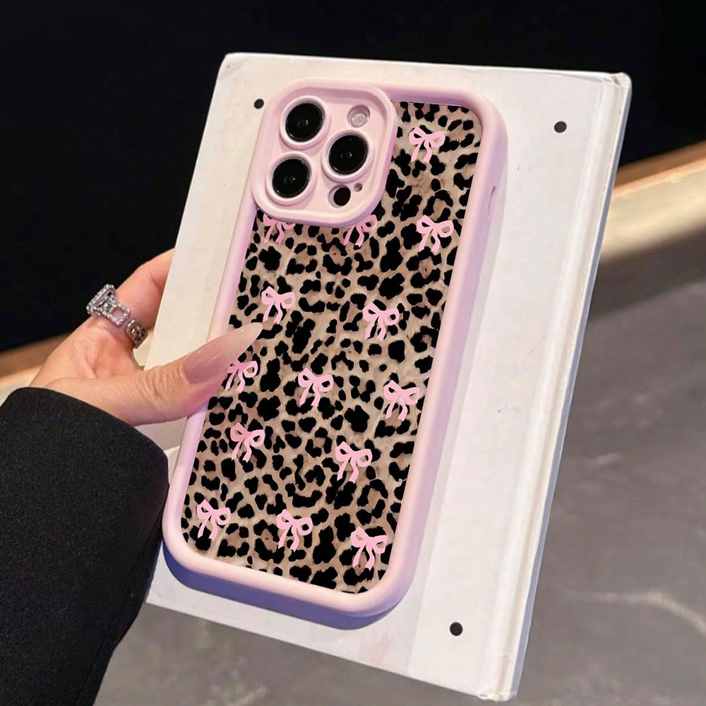 Pink Bow Lily Flower Leopard P - Phone Cases Pink บทวิจารณ์และราคา