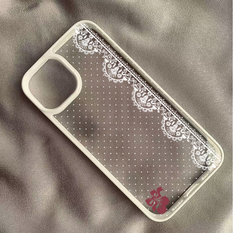 Cute Cherry Bow White Lace Pol - Phone Cases Xr Cute บทวิจารณ์และราคา