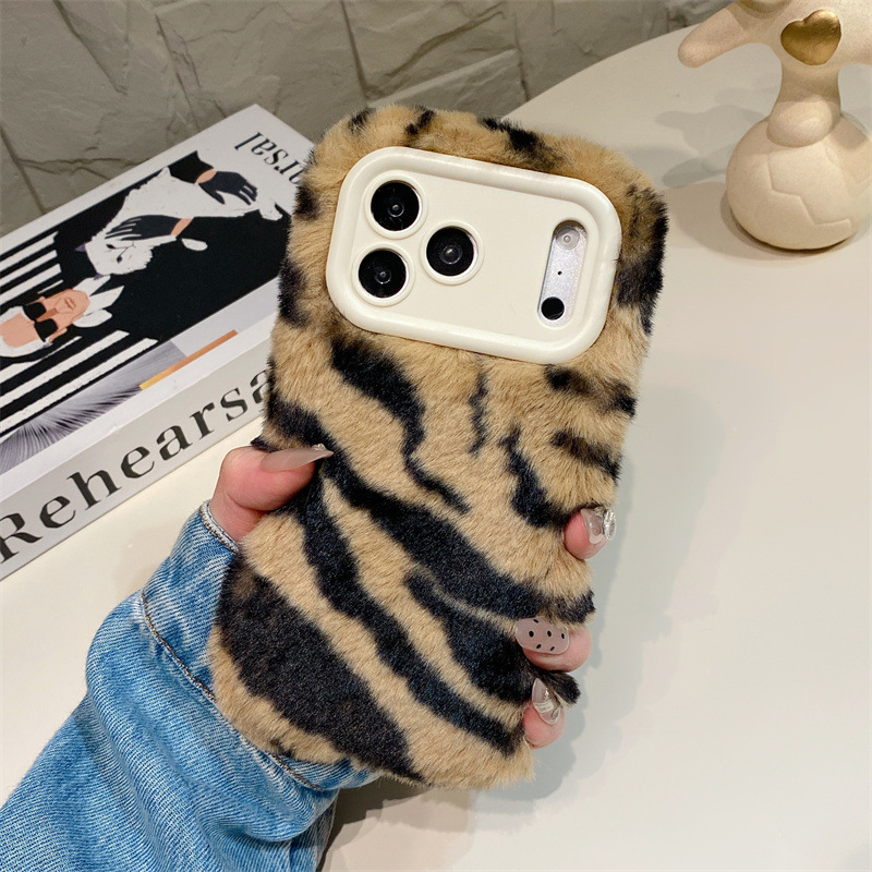 Luxury Zebra Pattern Fluffy Pl - Phone Cases For Iphone 13 บทวิจารณ์และราคา