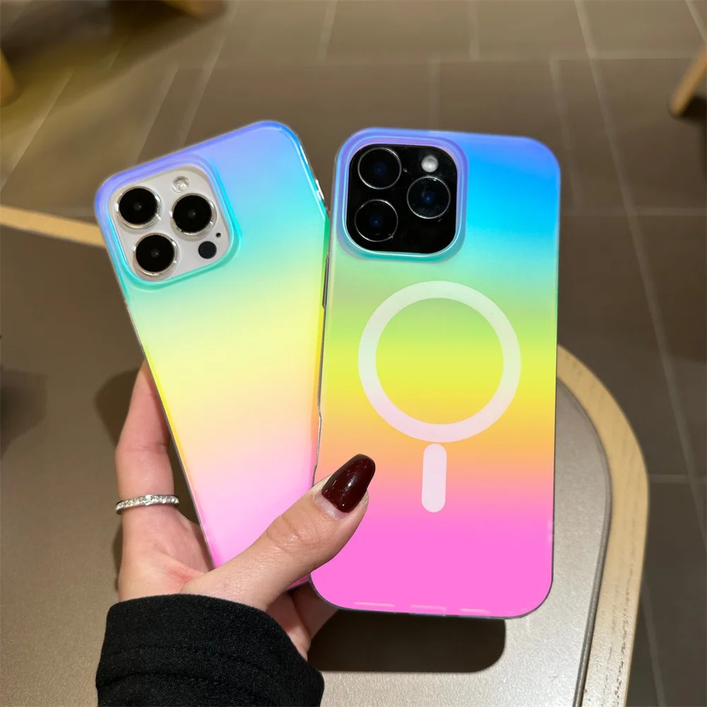Frosted Laser Gradient Rainbow - Matte Frosted Case บทวิจารณ์และราคา