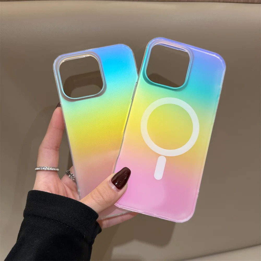 Frosted Laser Gradient Rainbow - Matte Frosted Case บทวิจารณ์และราคา