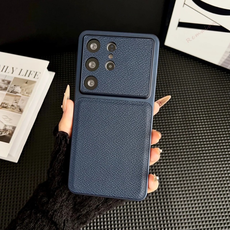 Matte phone case with leather  - Matte Frosted Case บทวิจารณ์และราคา