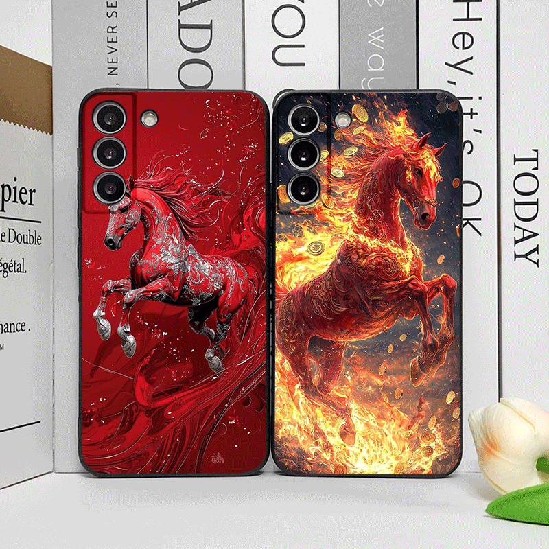 Fashion Chinese-Style Red Hors - Phone Cases Trendy บทวิจารณ์และราคา