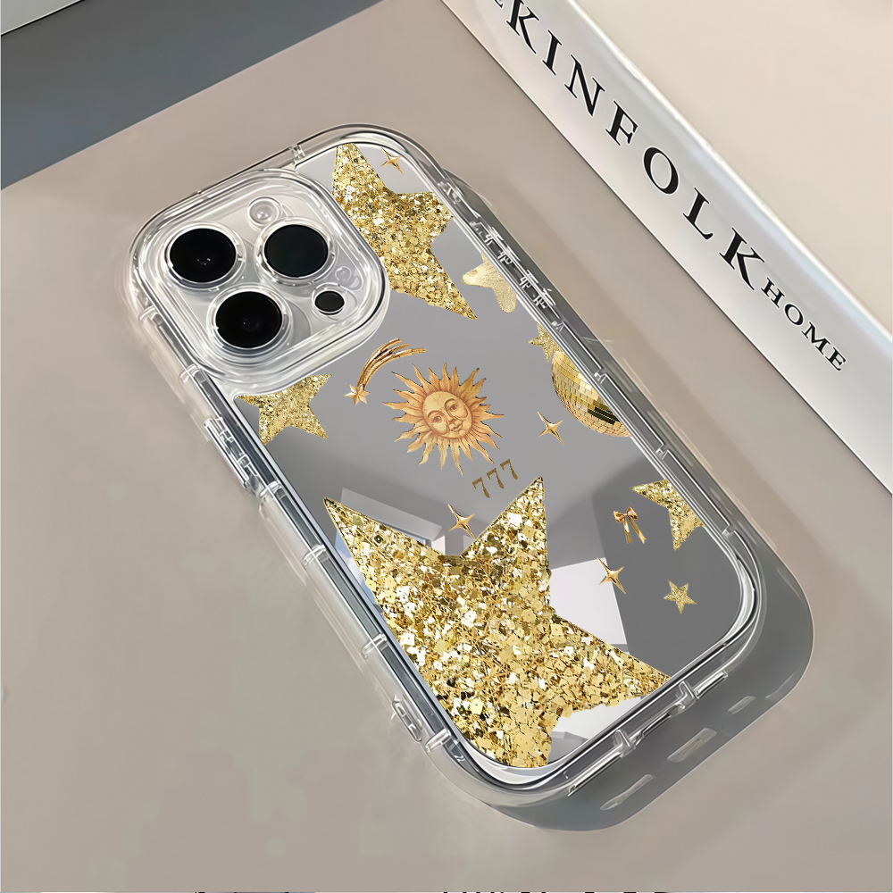 Celestial Gold Glitter Mirror  - Phone Cases Like Loopy บทวิจารณ์และราคา