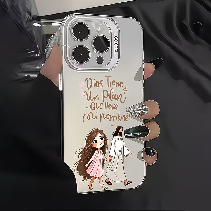Cute Girl Walking With God Mat - Phone Cases Xr Cute บทวิจารณ์และราคา