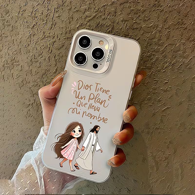 Cute Girl Walking With God Mat - Phone Cases Xr Cute บทวิจารณ์และราคา