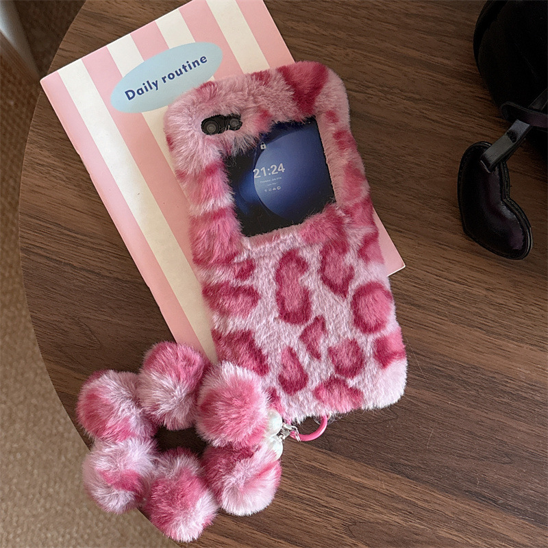 Fashion Leopard Print Fluffy P - Phone Cases Trendy บทวิจารณ์และราคา