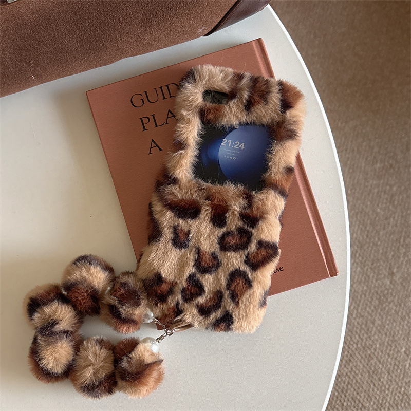 Fashion Leopard Print Fluffy P - Phone Cases Trendy บทวิจารณ์และราคา